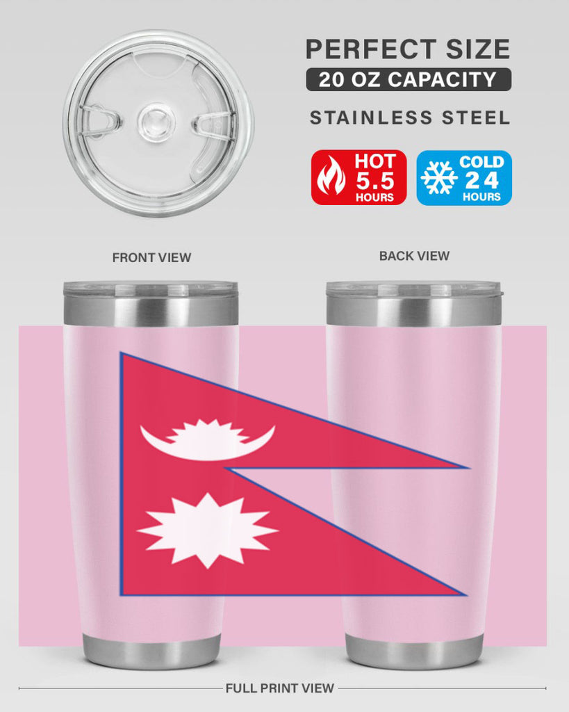 Nepal 76#- world flags- Tumbler