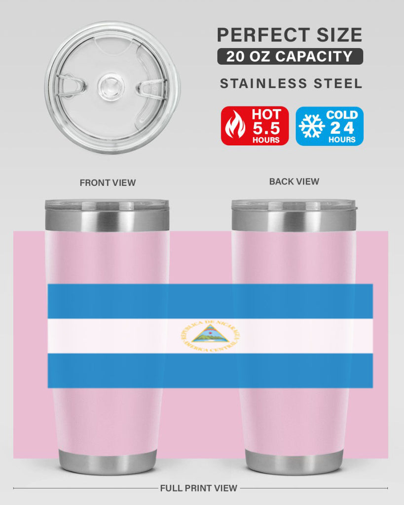 Nicaragua 73#- world flags- Tumbler