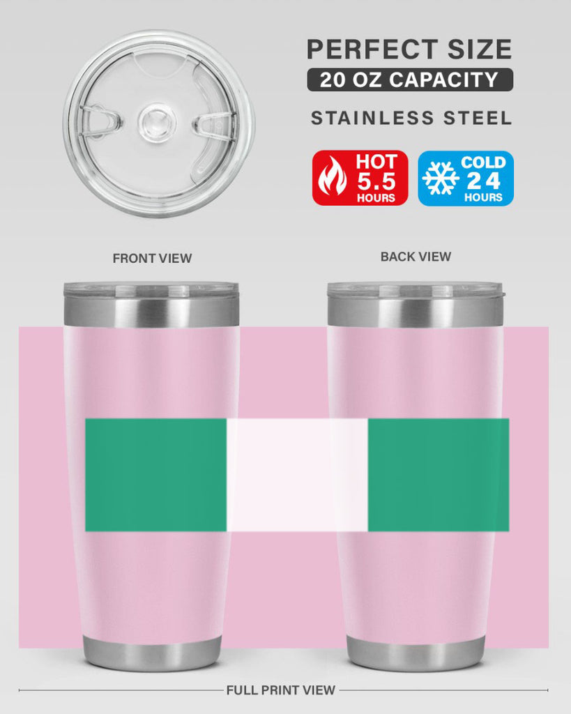 Nigeria 71#- world flags- Tumbler