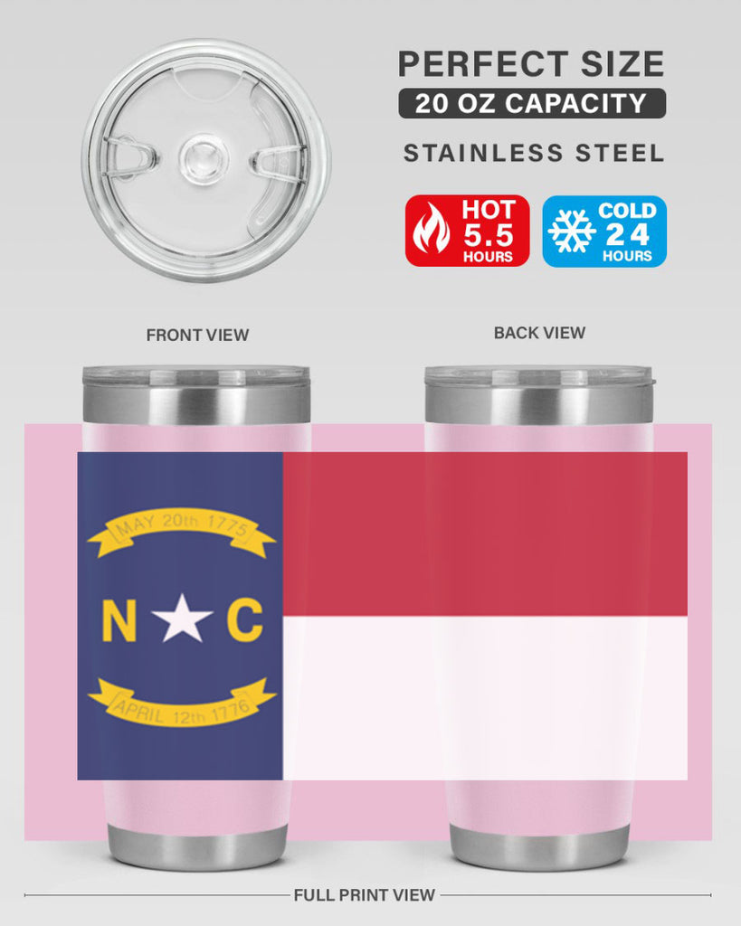 North Carolina 19#- Us Flags- Tumbler