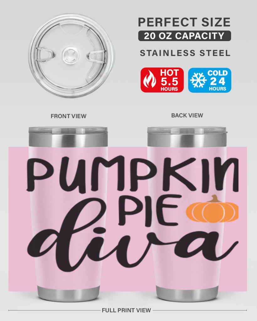Pumpkin Pie Diva 532#- fall- Tumbler