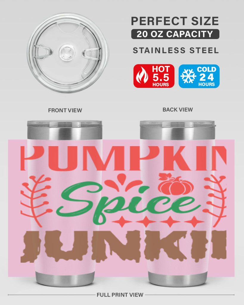 Pumpkin Spice Junkie 547#- fall- Tumbler