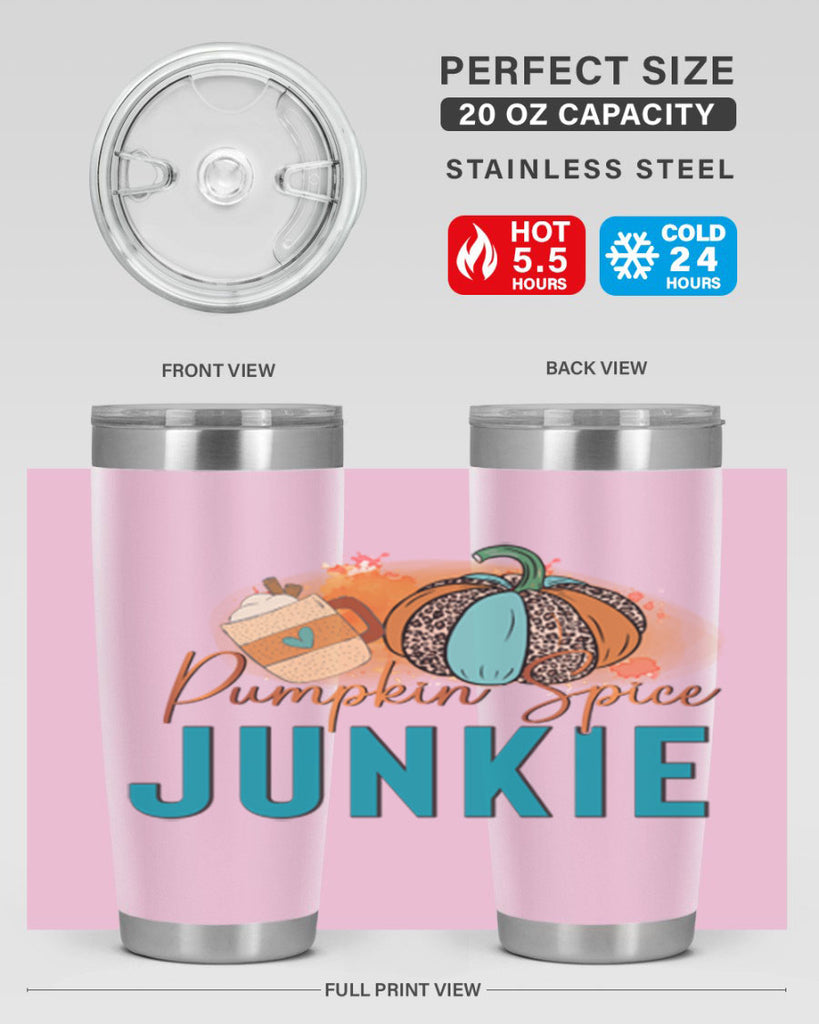Pumpkin Spice Junkie 550#- fall- Tumbler