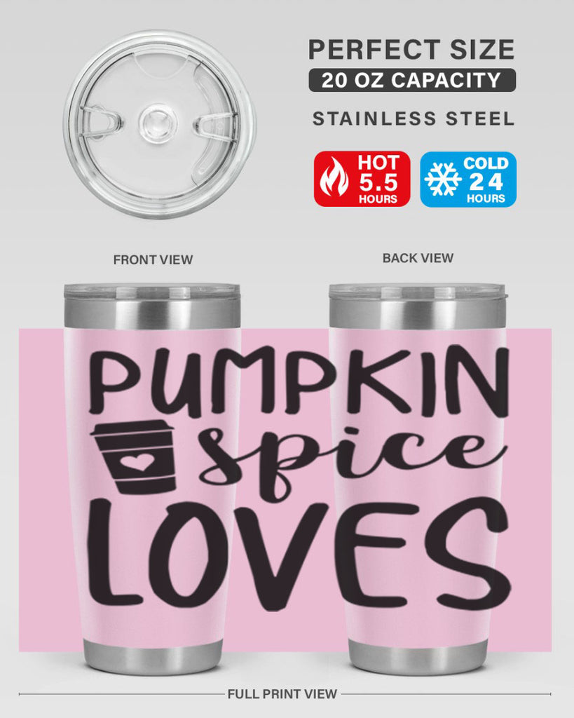 Pumpkin Spice Loves 555#- fall- Tumbler