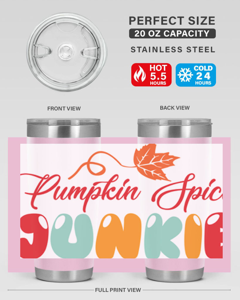 PumpkinSpiceJunkiedesign 569#- fall- Tumbler