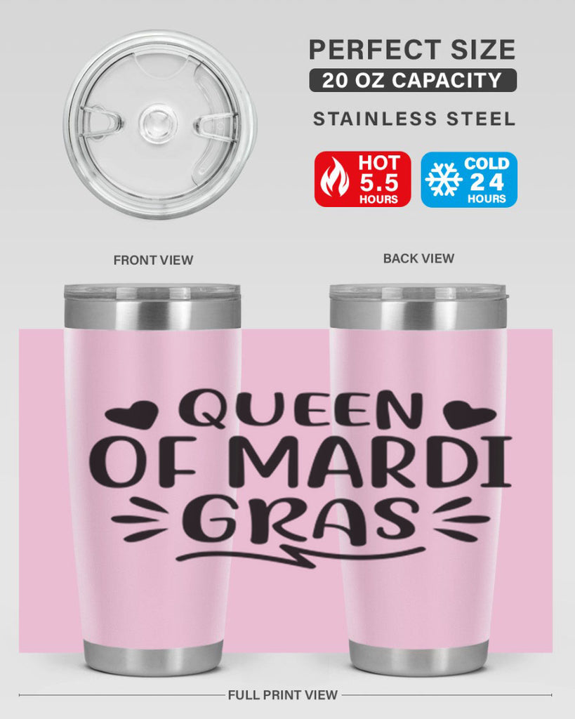 Queen Of Mardi Gras 133#- fashion- Cotton Tank