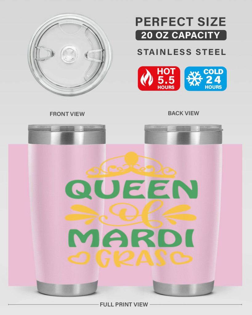 Queen Of Mardi Gras 134#- fashion- Cotton Tank