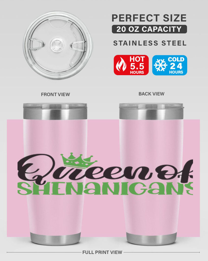 Queen Of Shenanigans Style 36#- St Patricks Day- Tumbler