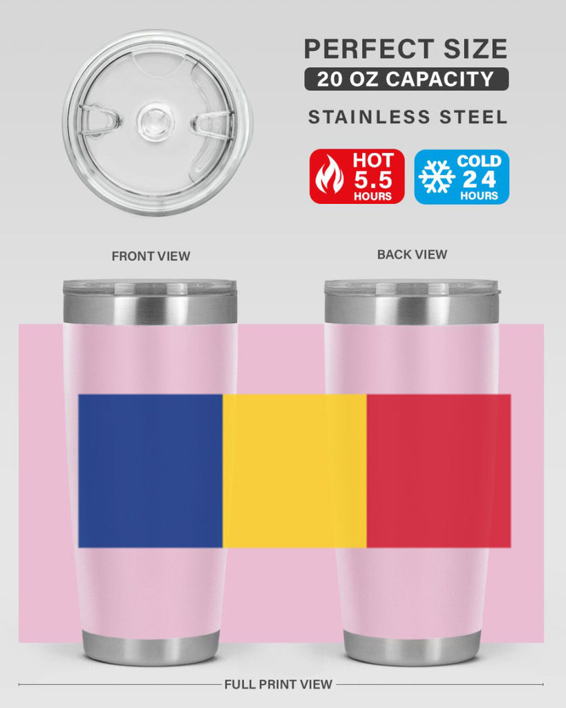 Romania 55#- world flags- Tumbler