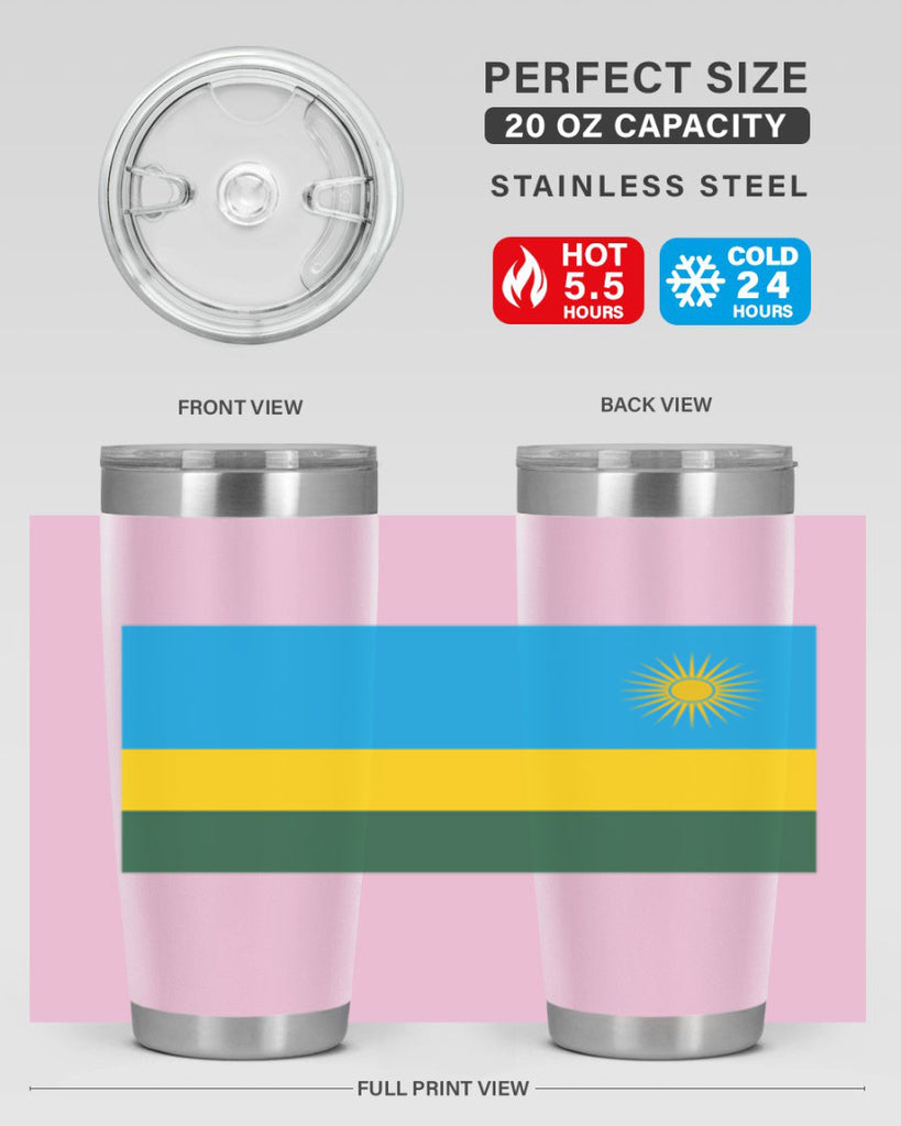 Rwanda 53#- world flags- Tumbler