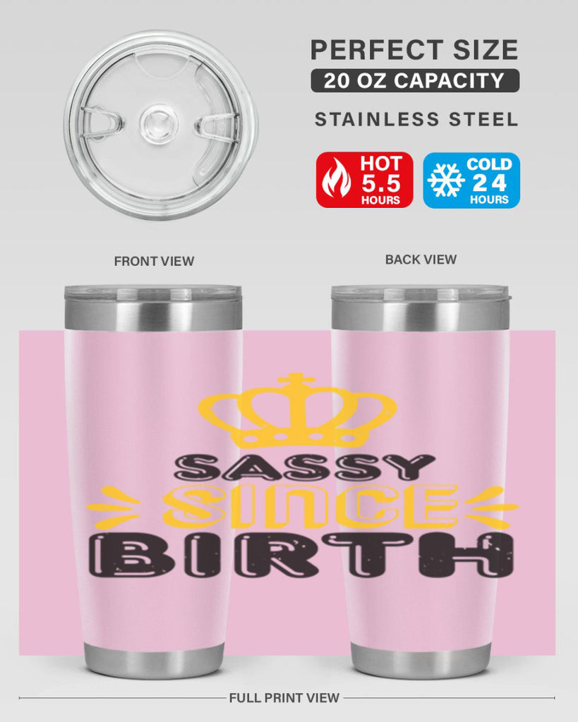 Saddy since birth Style 16#- baby shower- tumbler