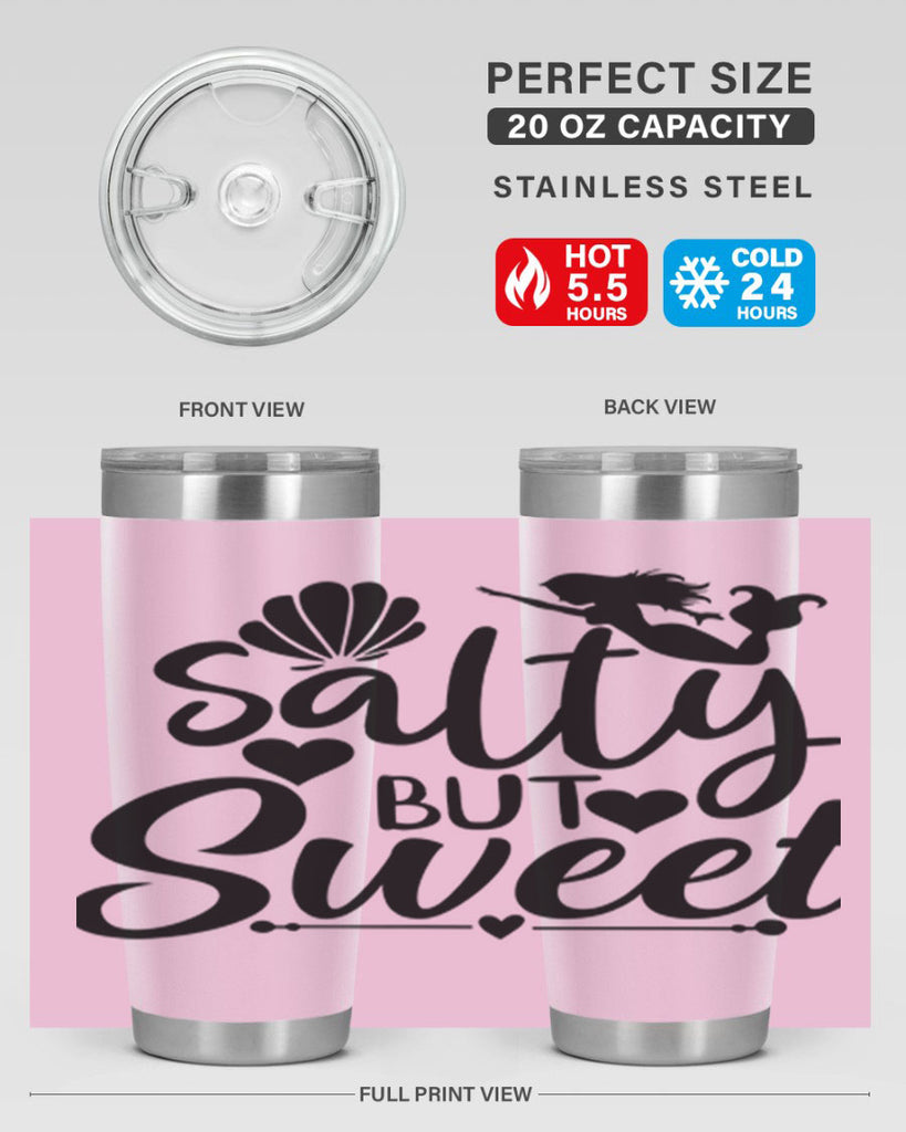 Salty But Sweet 564#- mermaid- Tumbler