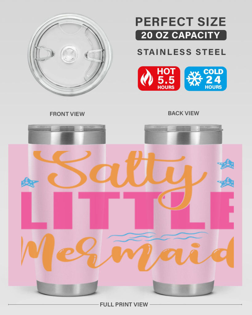 Salty Little Mermaid Design 574#- mermaid- Tumbler