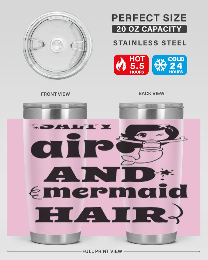 Salty air and mermaid hair 567#- mermaid- Tumbler