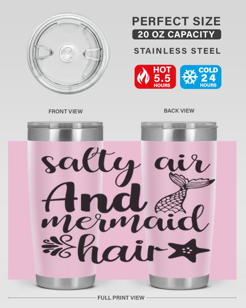 Salty air and mermaid hair 568#- mermaid- Tumbler