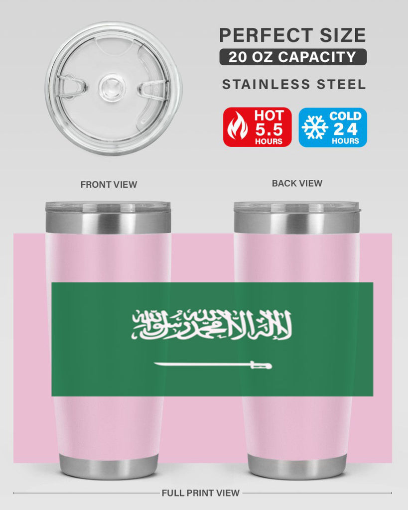 Saudi Arabia 46#- world flags- Tumbler