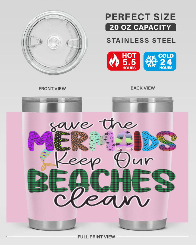 Save The Mermaids Keep Our 575#- mermaid- Tumbler