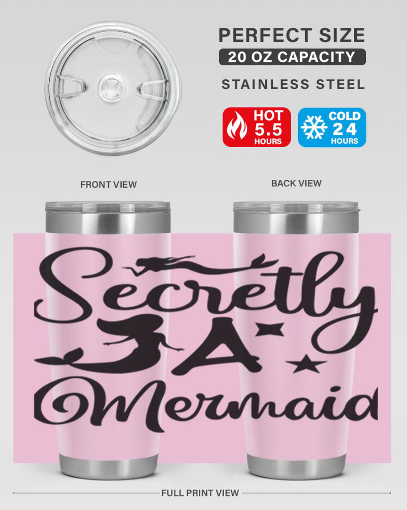 Secretly a mermaid 580#- mermaid- Tumbler