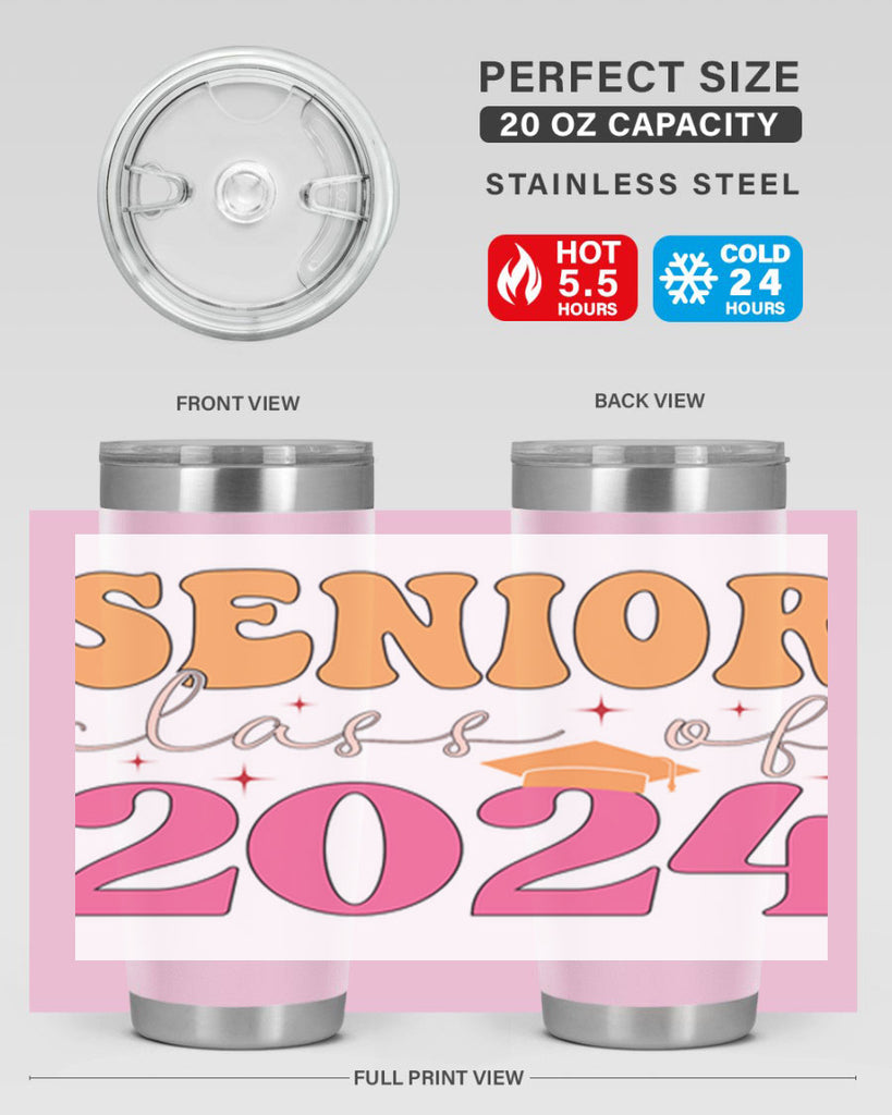 Senior class of 2024 19#- 12th grade- Tumbler