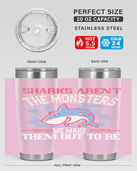 Sharks aren’t the monsters we make them out to be Style 24#- shark  fish- Tumbler