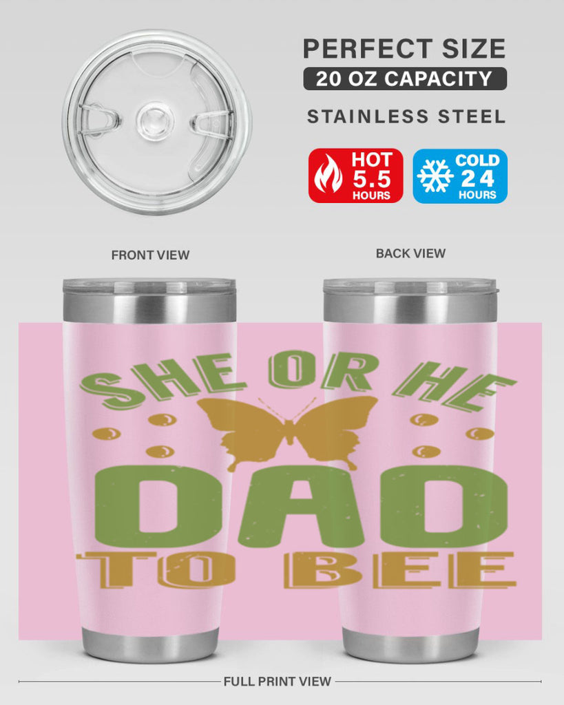 She or He Dad to bee Style 172#- baby- tumbler