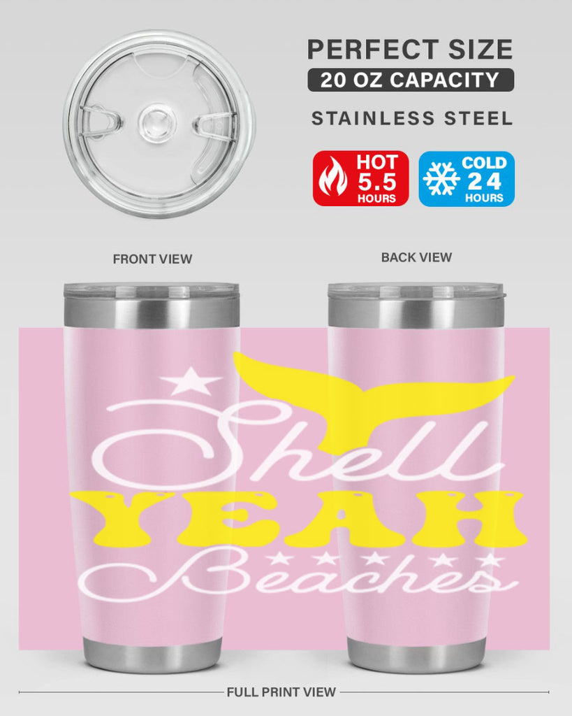 Shell Yeah Beaches 585#- mermaid- Tumbler