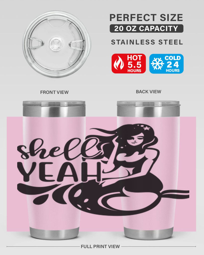 Shell yeah 596#- mermaid- Tumbler