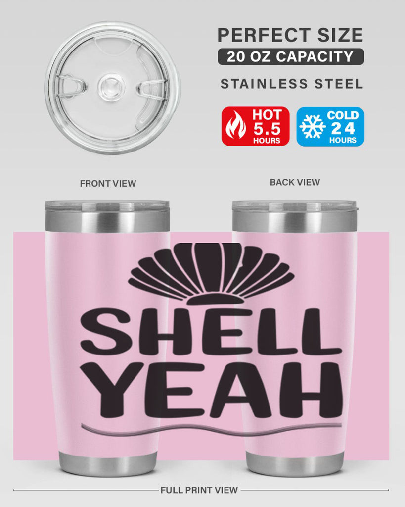 Shell yeah 597#- mermaid- Tumbler