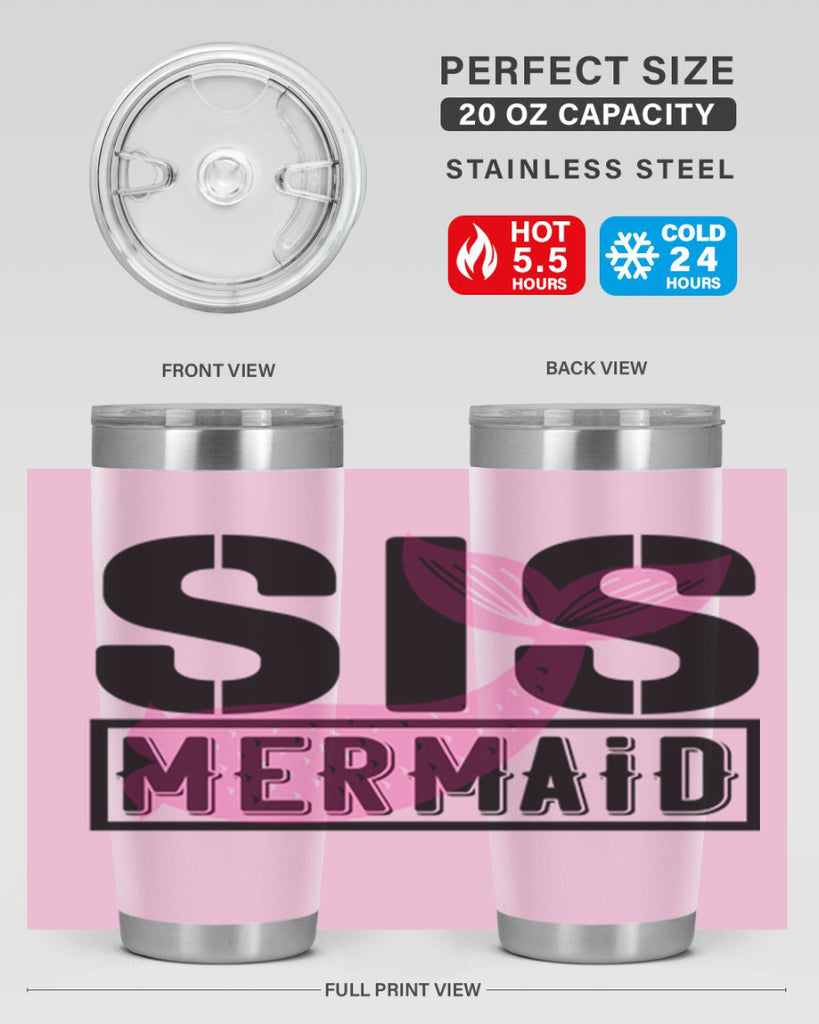 Sis mermaid 599#- mermaid- Tumbler