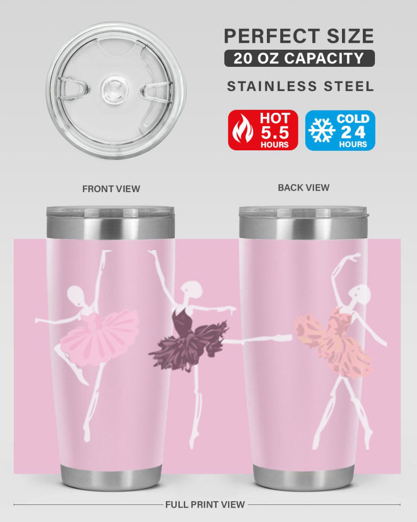 Skeleton Ballerinas Ballet Halloween Ballet 79#- ballet- Tumbler