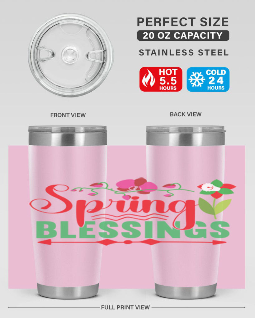 Spring Blessings 418#- spring- Tumbler