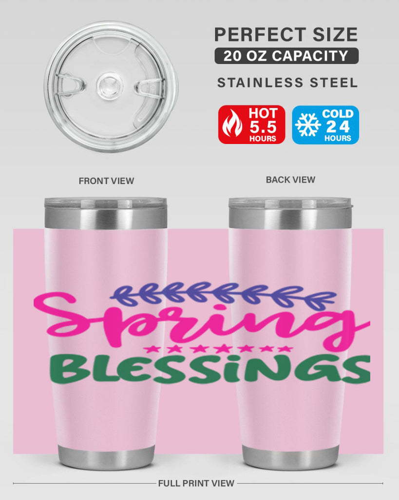 Spring Blessings 419#- spring- Tumbler