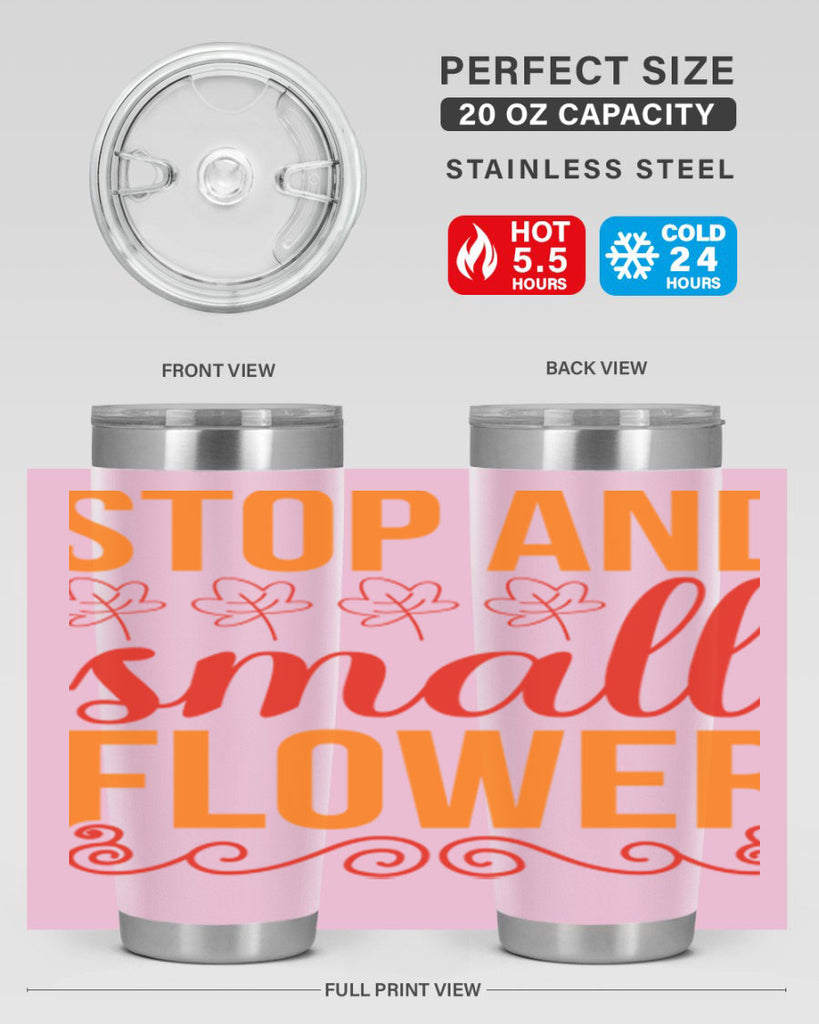 Stop and small flower 522#- spring- Tumbler