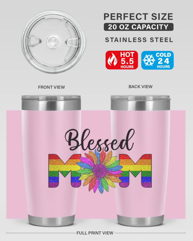 Sunflower Lgbt Blessed Mom  51#- lgbt- Tumbler