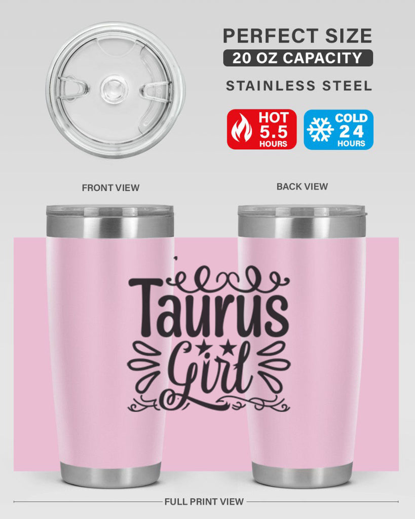 Taurus girl 497#- zodiac- Tumbler