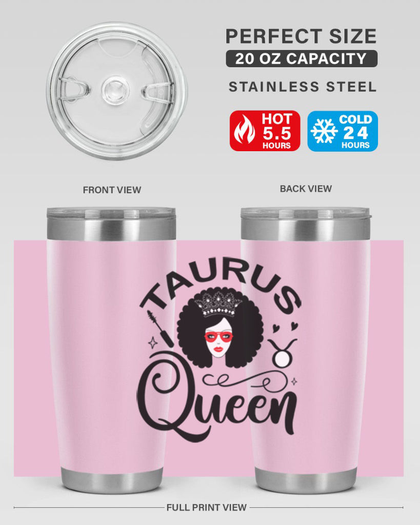 Taurus queen 505#- zodiac- Tumbler