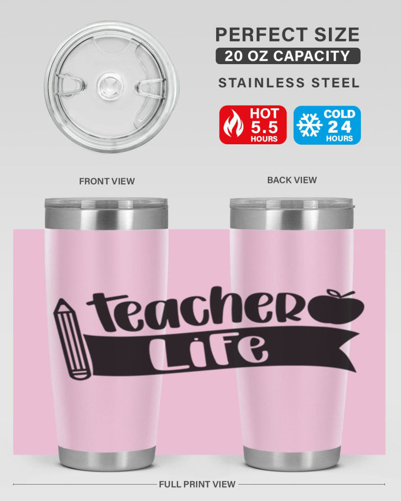 Teacher Life Style 52#- teacher- tumbler