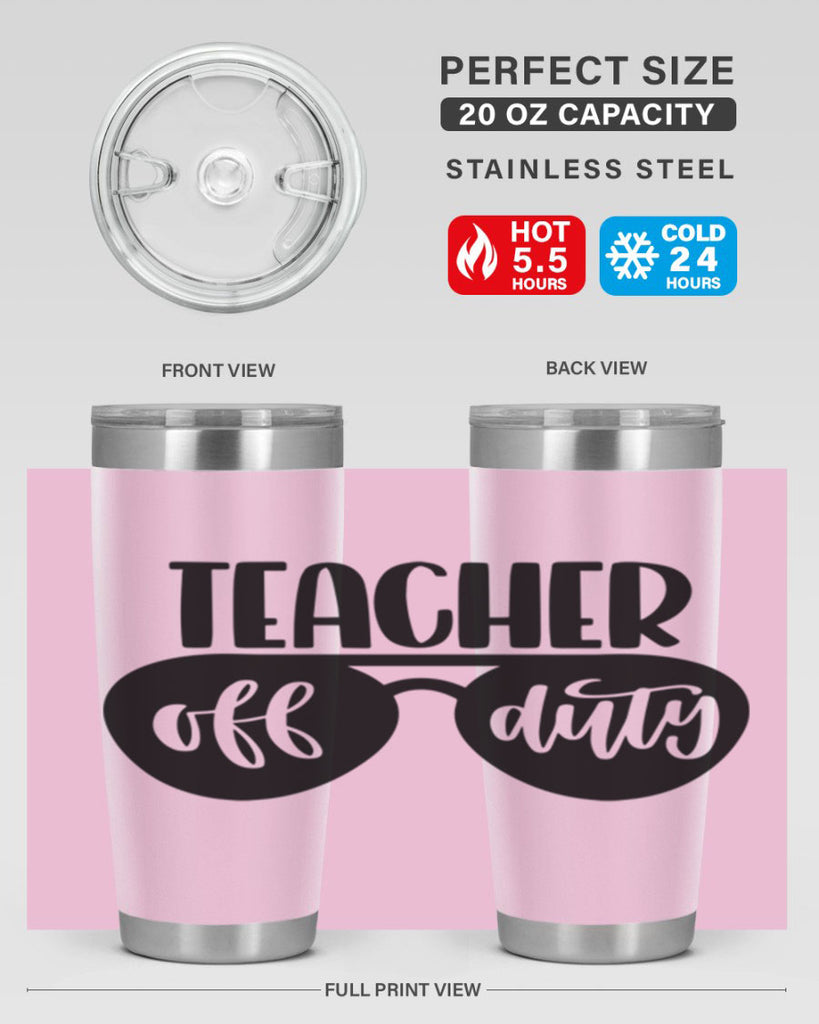 Teacher Off Duty Style 49#- teacher- tumbler