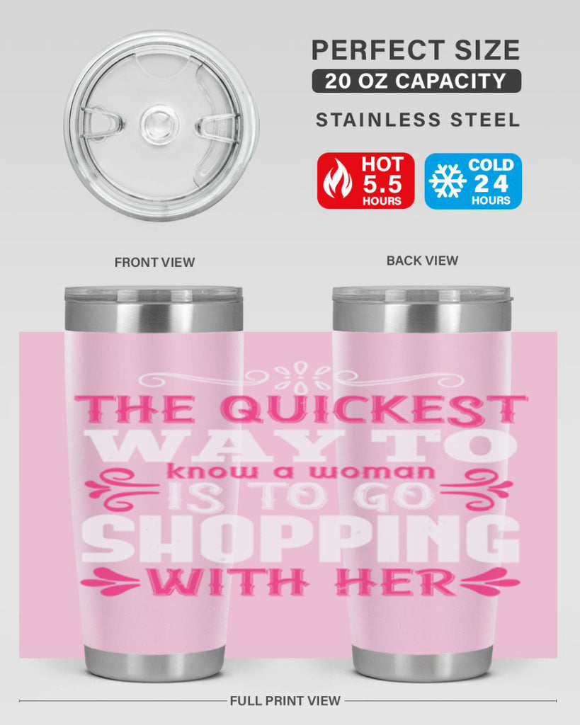 The quickest way to know a woman is to go shopping with her Style 23#- aunt- Tumbler