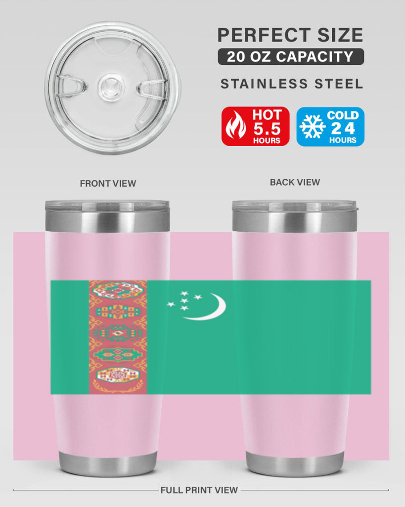 Turkmenistan 16#- world flags- Tumbler