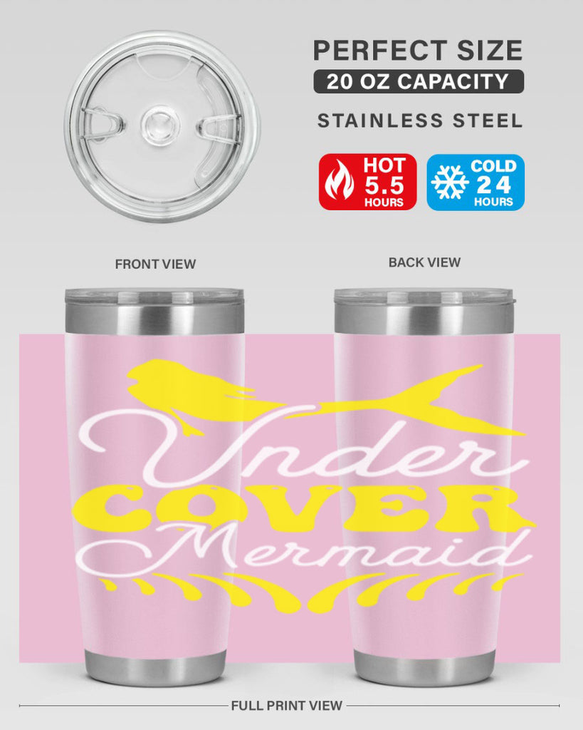 Under Cover Mermaid 637#- mermaid- Tumbler