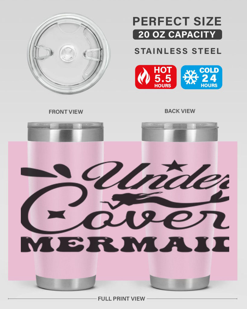 Under cover mermaid 646#- mermaid- Tumbler