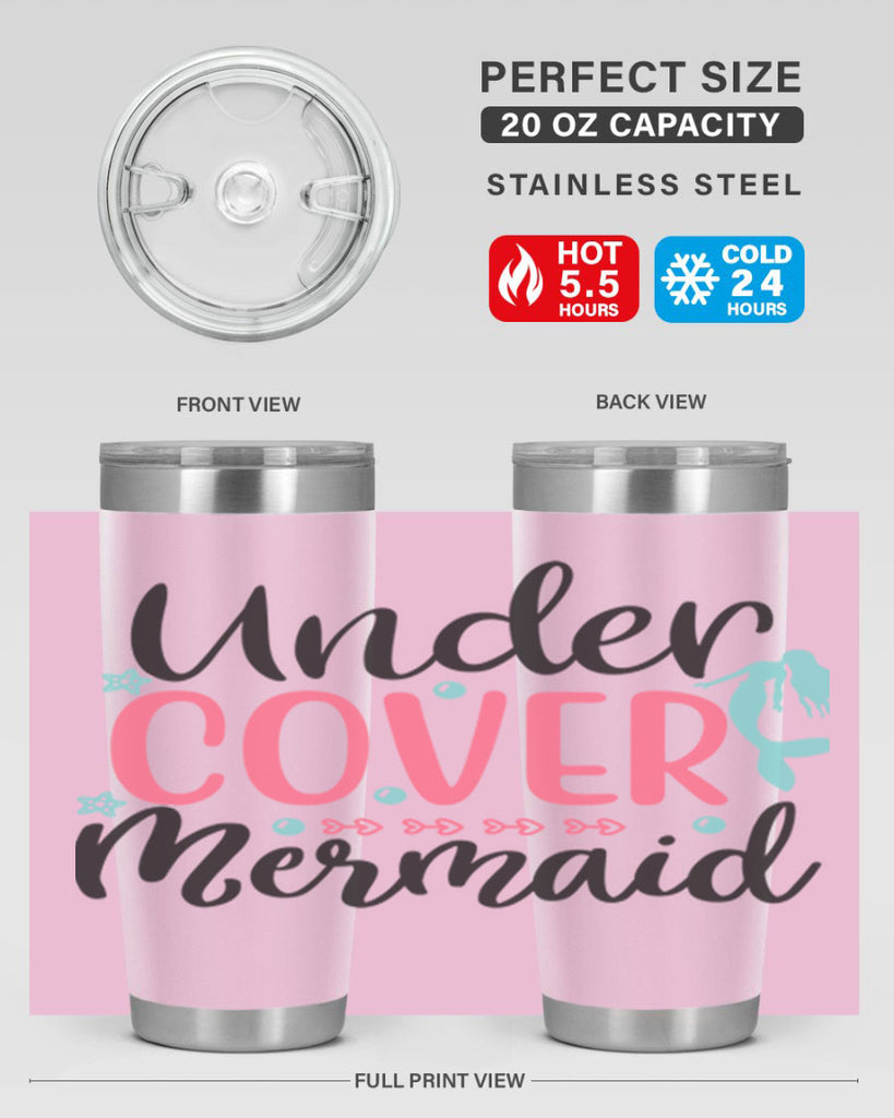 Undercover Mermaid 656#- mermaid- Tumbler