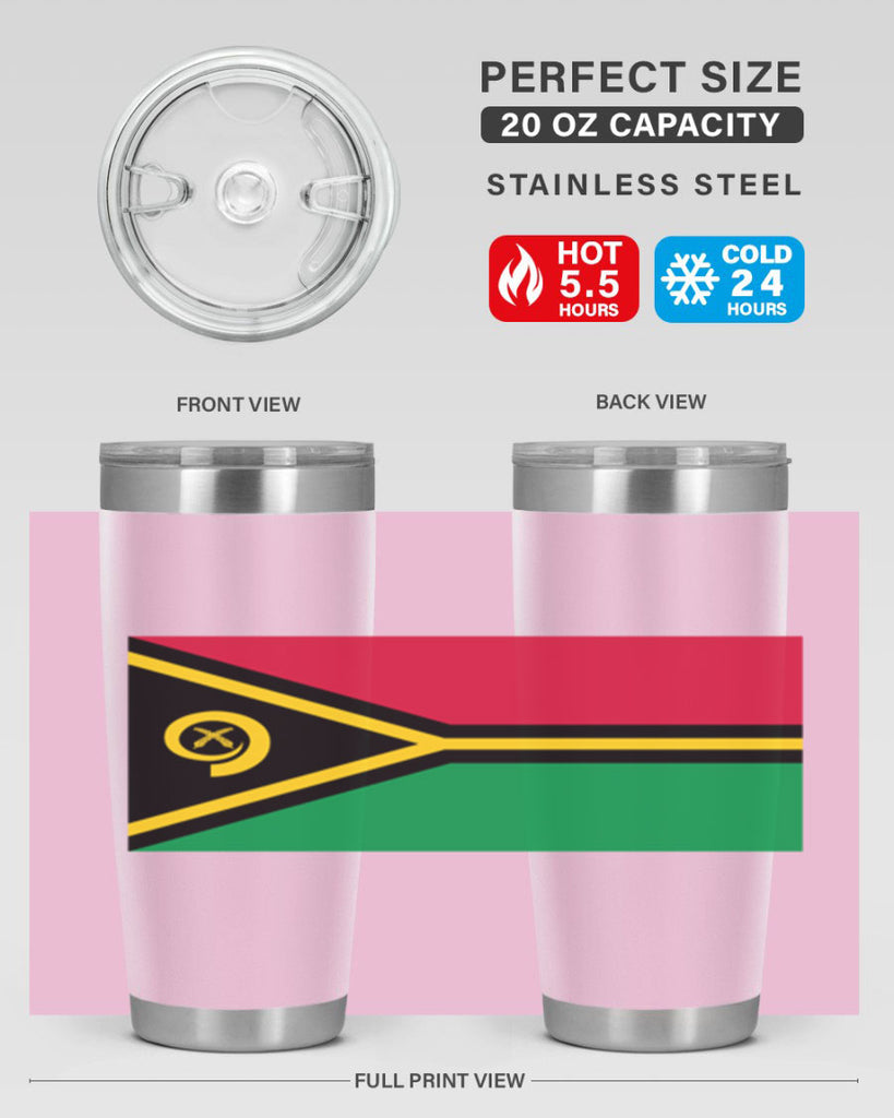 Vanuatu 7#- world flags- Tumbler