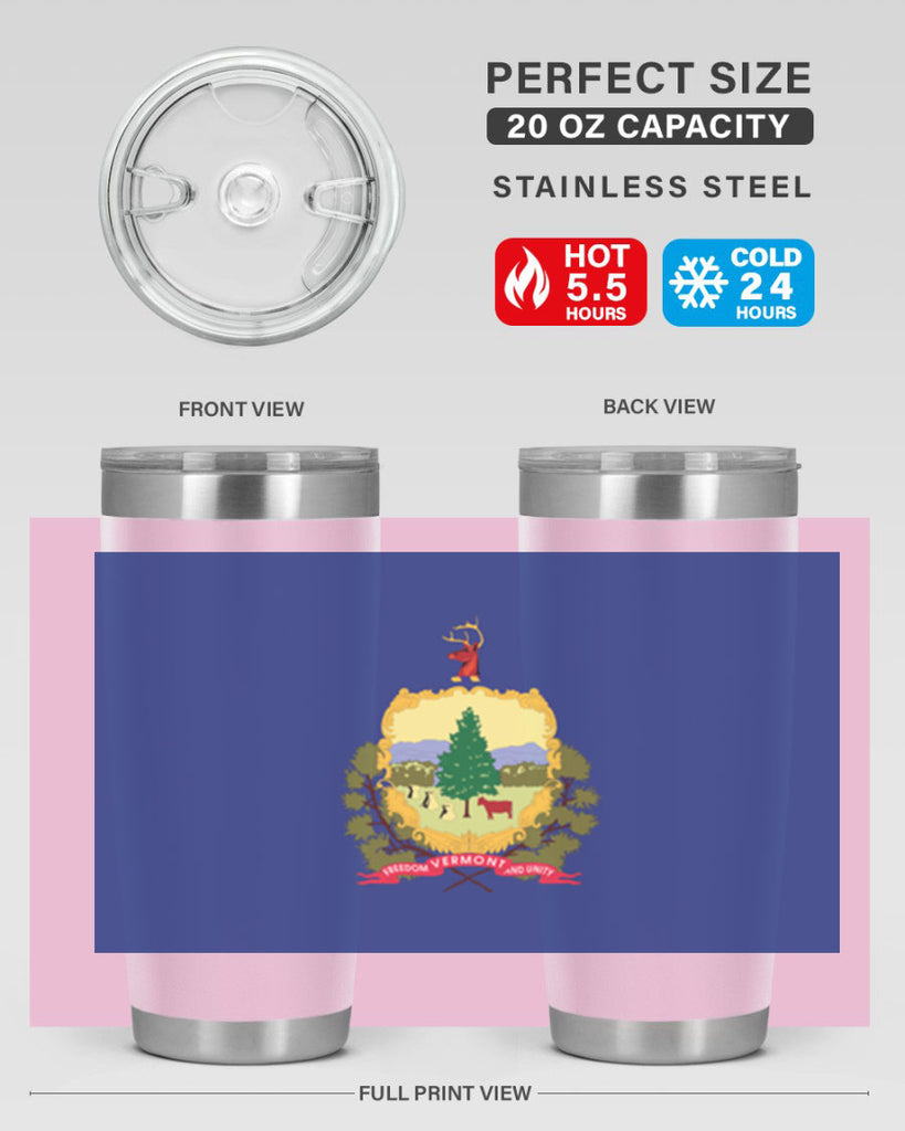 Vermont 7#- Us Flags- Tumbler