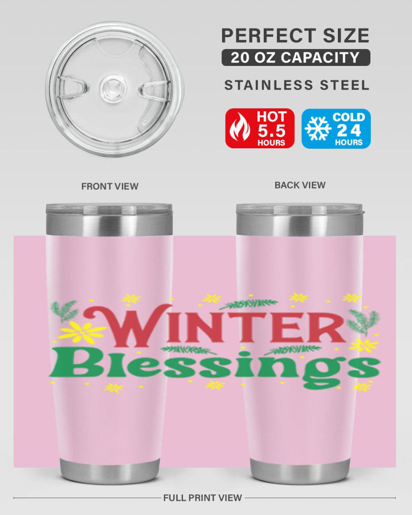 Winter Blessings 548#- winter- Tumbler