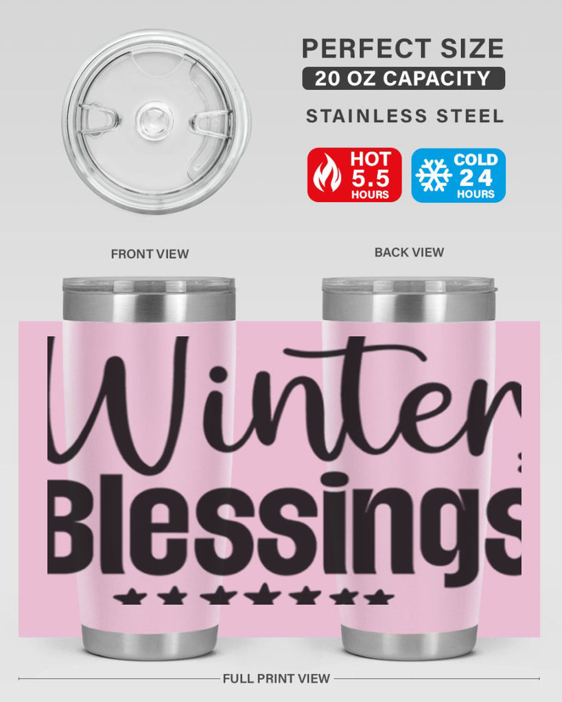 Winter Blessings497#- winter- Tumbler