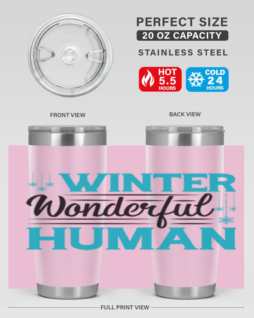 Winter Wonderful Time 569#- winter- Tumbler