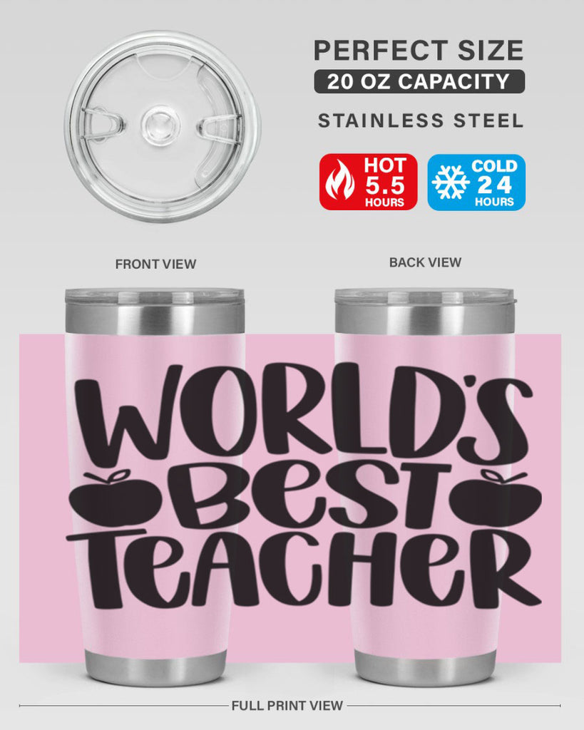 Worlds Best Teacher Style 28#- teacher- tumbler