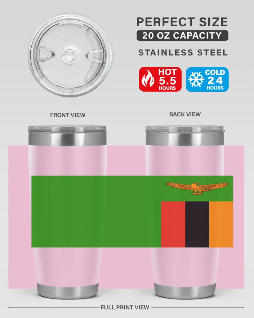 Zambia 2#- world flags- Tumbler